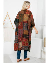 Load image into Gallery viewer, Womens Clothing - Patchwork Long Jacket: Free Size
