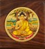 Shisham Wood Box with Gold Buddha Design
