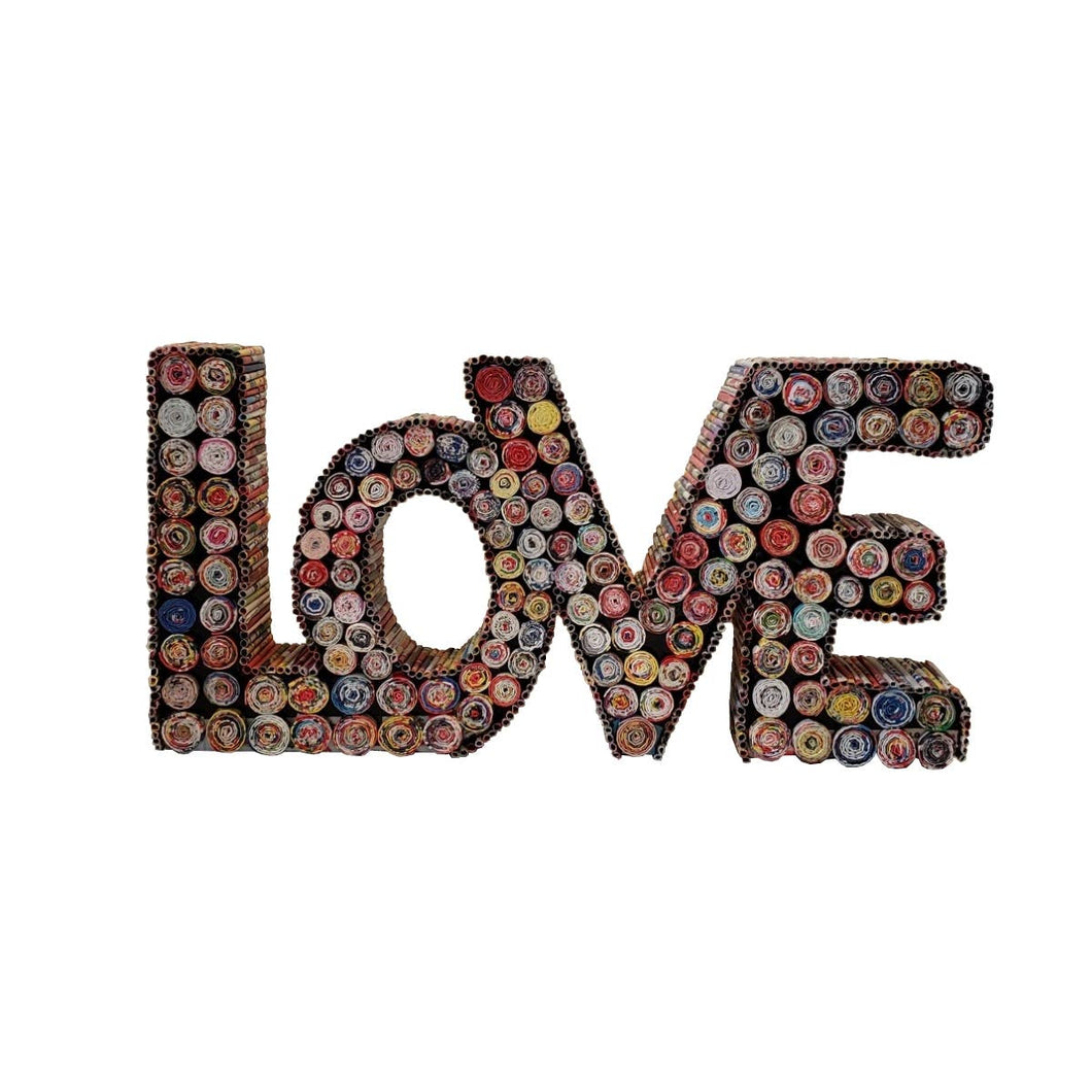 Love Sign - Recycled Paper - Small
