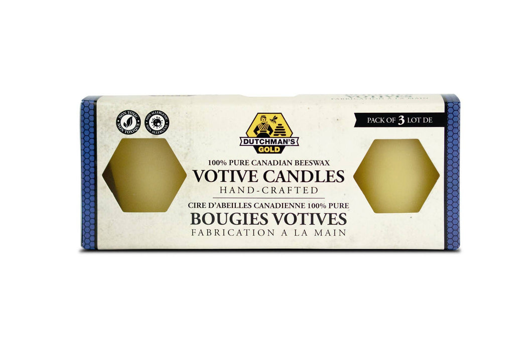 Natural Beeswax Candles - Votives