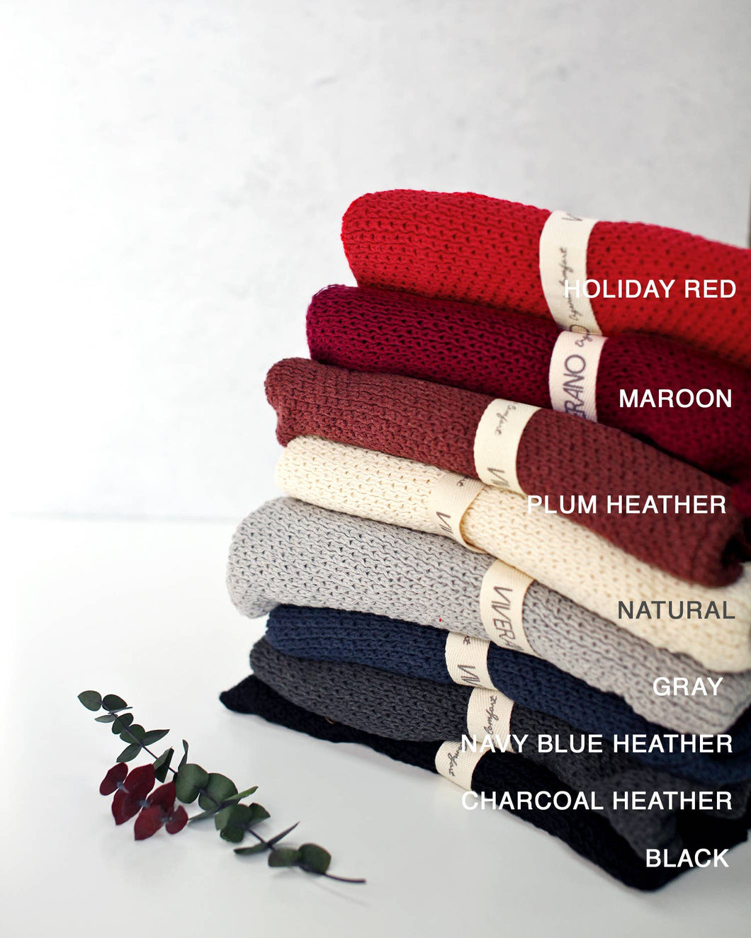 Organic Cotton Rib Knit Winter Infinity Scarf