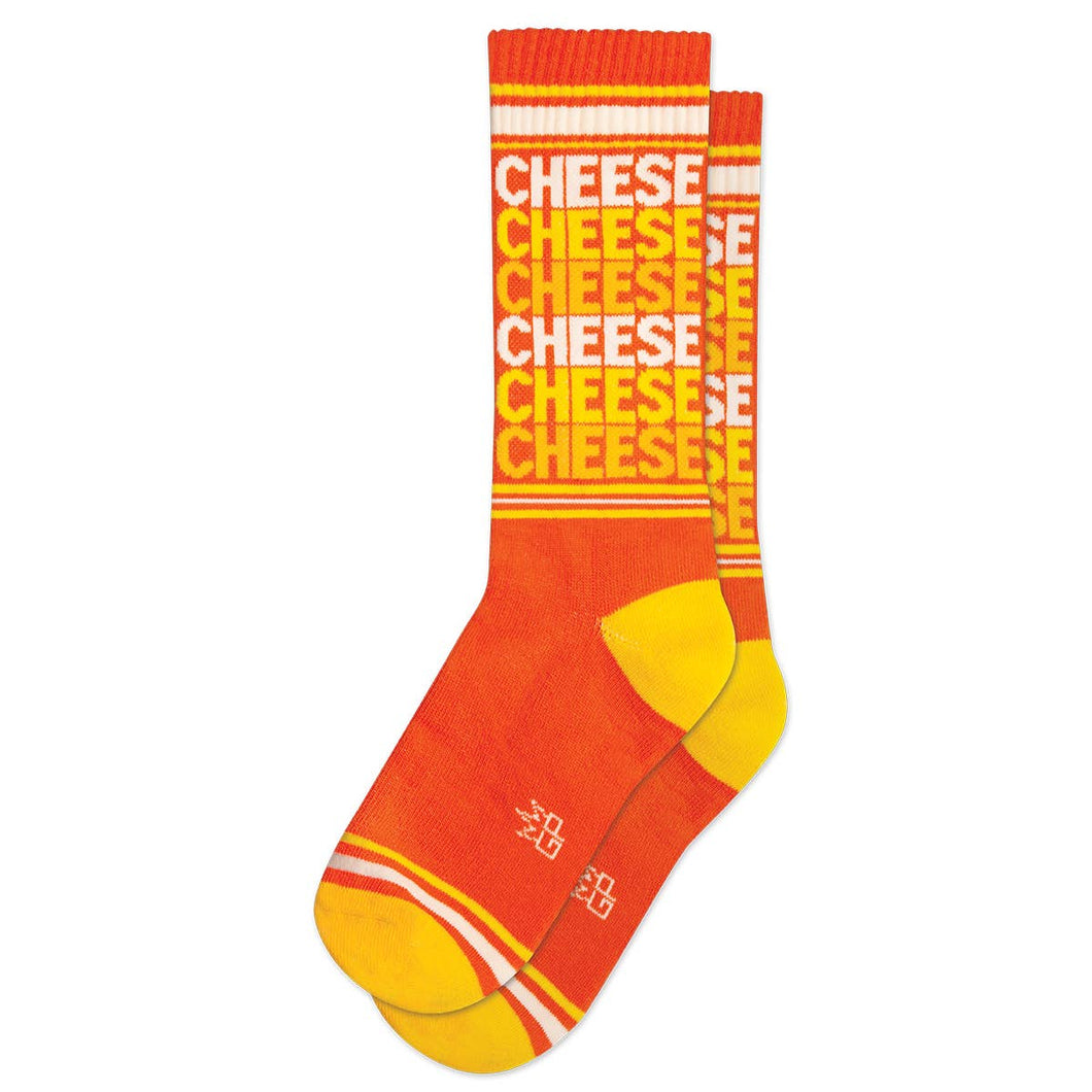Cheese Ribbed Gym Socks