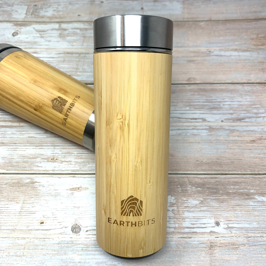 Thermos Water Bottle with Infuser by EarthBits