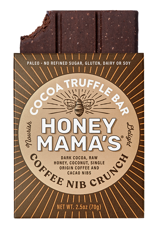Honey Mama's-Coffee Nib Crunch Cocoa Truffle Bar