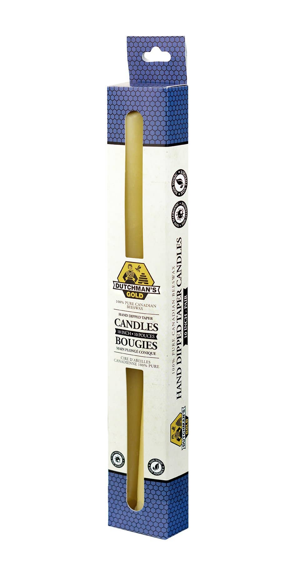 Natural Beeswax Candles - Taper