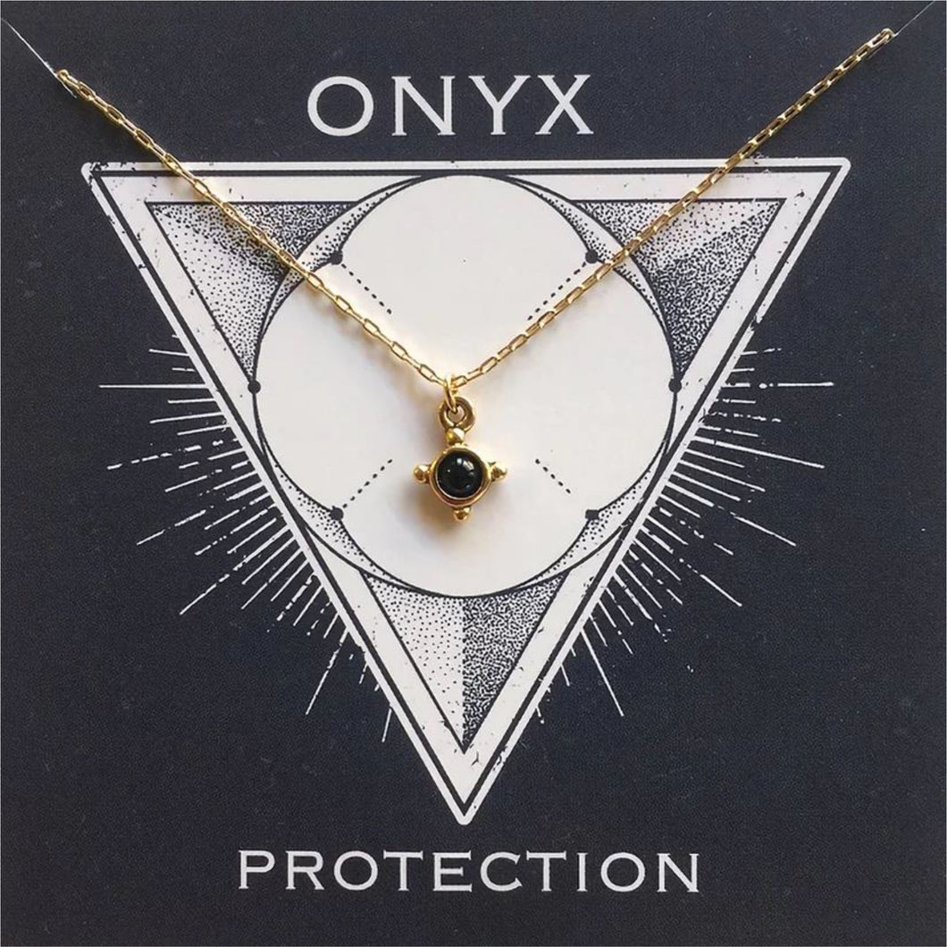 Gemstone Powers Necklace- Onyx