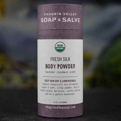 Chagrin Valley Soap & Salve Body Powder: Lavender Rosemary