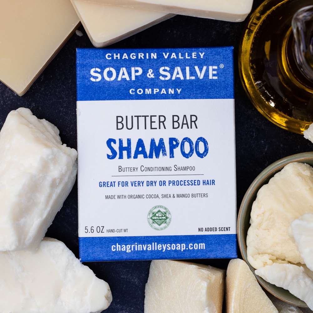 Chagrin Valley Soap & Salve Shampoo Bar: Butter Bar Conditioner - Full Bar 5.6 oz