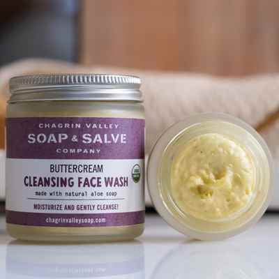 Chagrin Valley Soap & Salve Facial Scrub: Buttercream Cleansing Face Wash