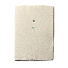 Load image into Gallery viewer, I Love You Small Salutations Handmade Paper Card

