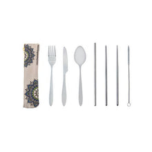 Load image into Gallery viewer, 7 Piece Travel Cutlery Set
