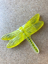 Load image into Gallery viewer, Heartfire Molded Glass Dragonfly Paperweight
