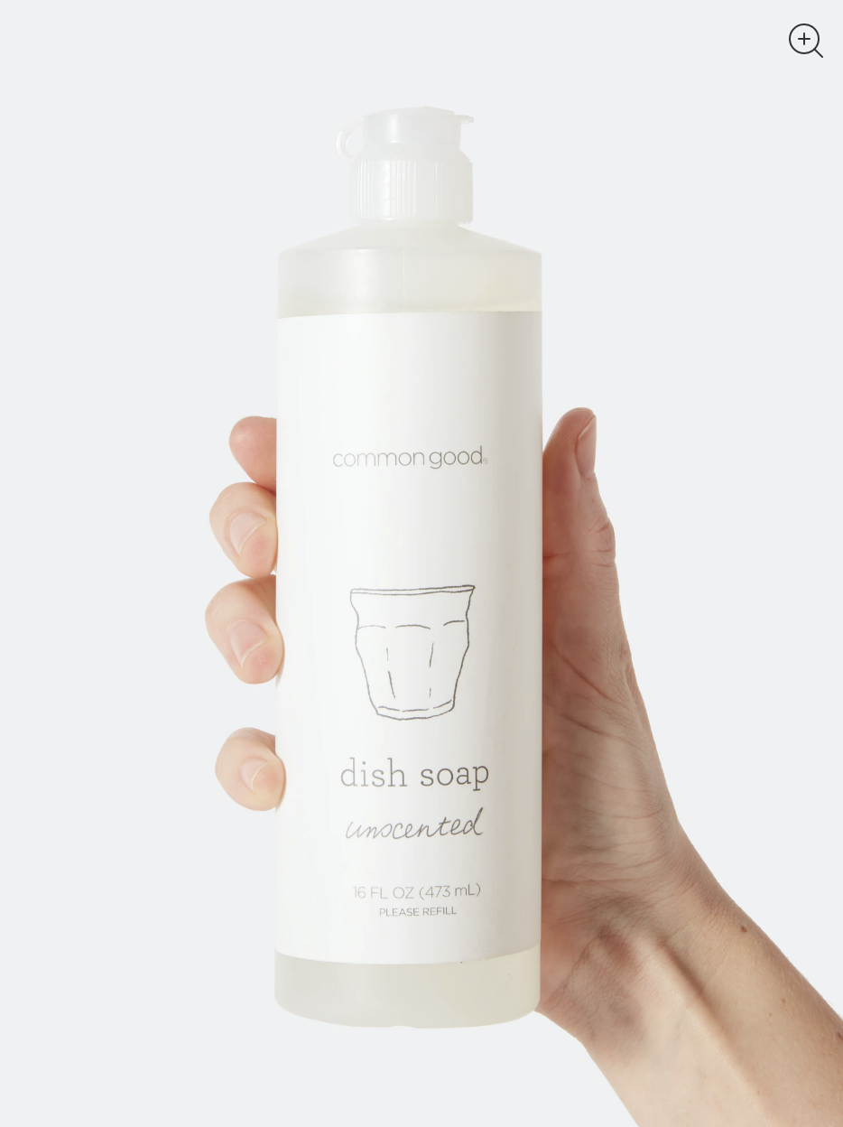 Unscented Dish Soap Plastic Bottle by Common Good