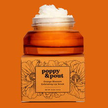 Load image into Gallery viewer, Poppy &amp; Pout Lip Scrub, Orange Blossom
