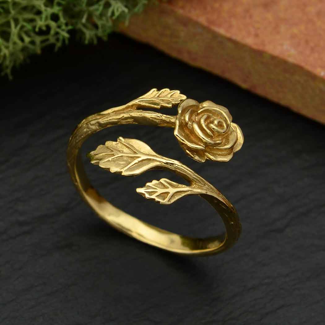 Rose Adjustable Ring: Bronze