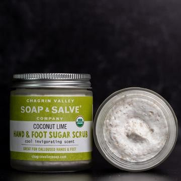 Chagrin Valley Soap & Salve Body Scrub: Coconut Lime Hand & Foot Scrup