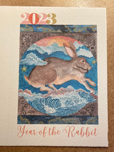Load image into Gallery viewer, Year of the Rabbit Notecards and Postcards by ea.willett
