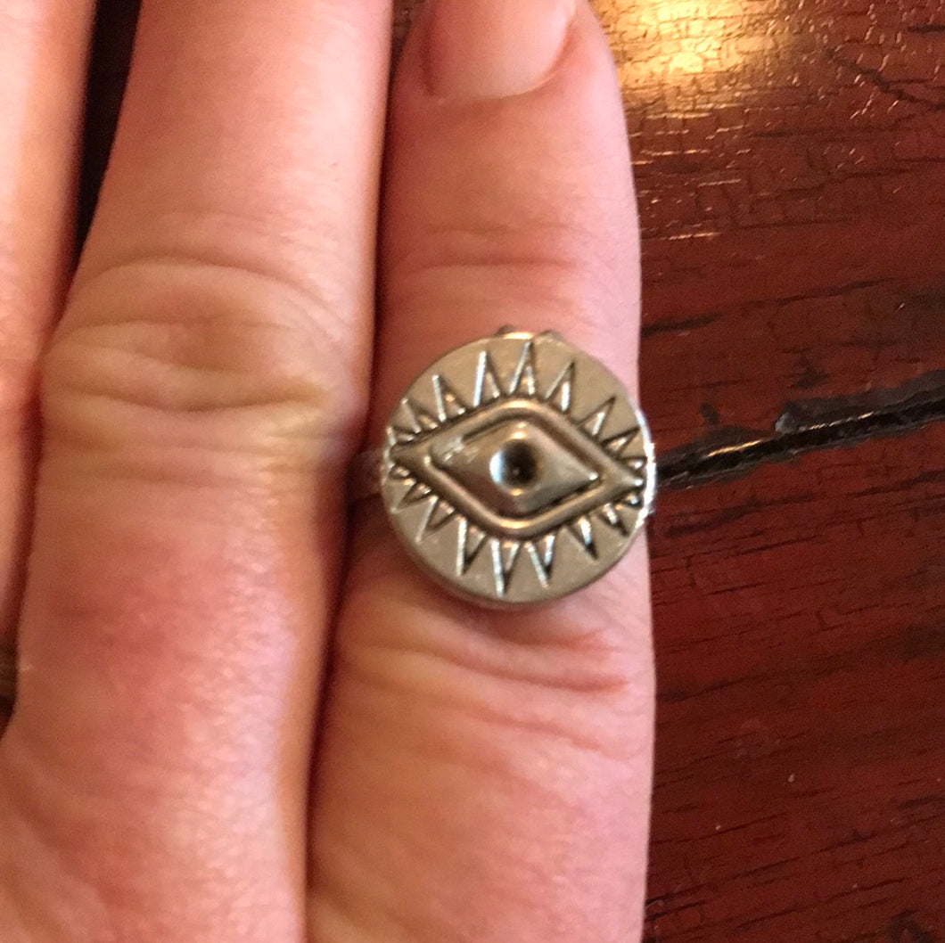 Evil Eye Ring by Sierra Nadeau Jewelry