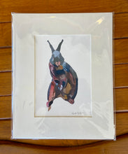 Load image into Gallery viewer, Rabbitanight &quot;Jumping Rabbit&quot; Art Print
