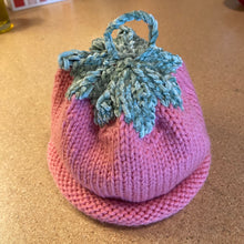 Load image into Gallery viewer, Hand Knitted Baby Beanie with Leaf Top
