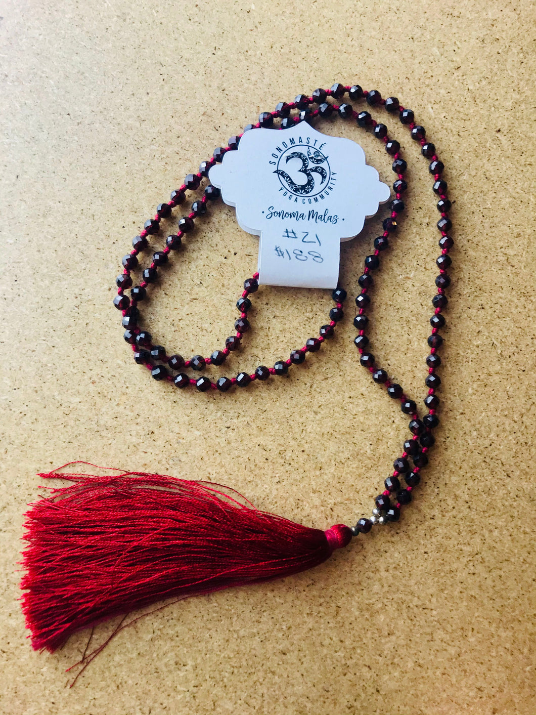 Red Spinel Mala